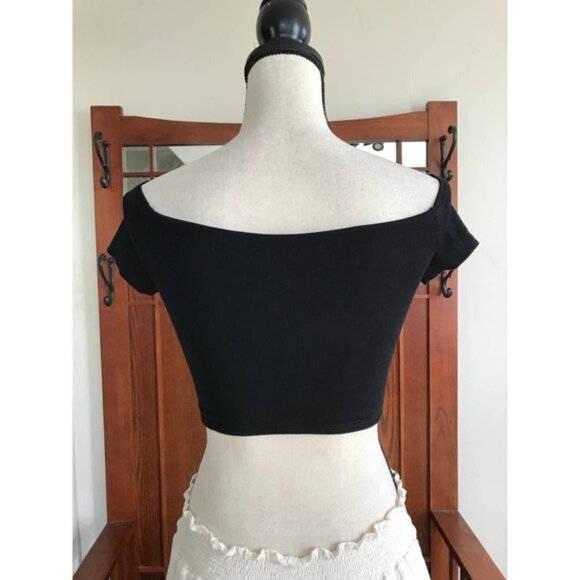 Blue Life Mae Crop Off Shoulder ribbed XXS - Picture 10 of 11